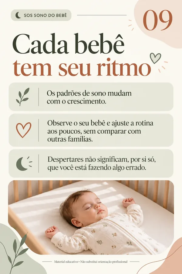 Cada bebê tem seu ritmo